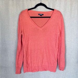 Old Navy Coral V-Neck Sweater Size M